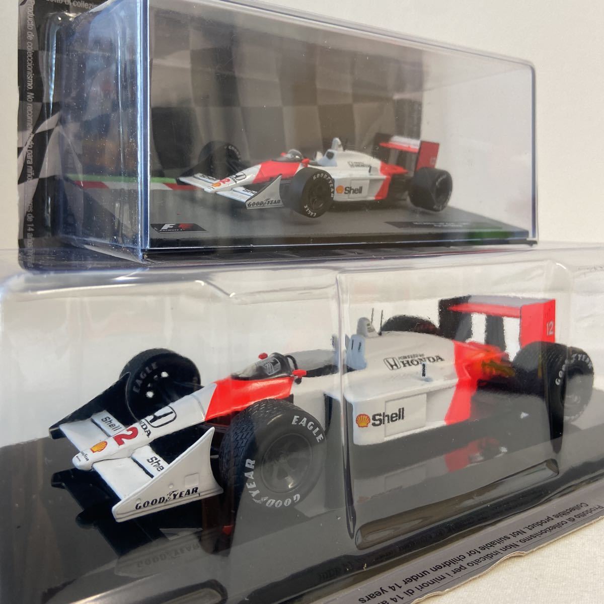 デアゴスティーニ F1マシンコレクション 1/24 & 1/43 セット McLaren MP4/4 アイルトン・セナ #12 1988年 GP マクラーレン ミニカー_画像2