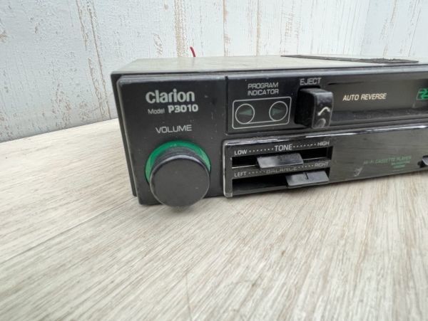 当時物 Clarion クラリオン カセットデッキ P3010 カーコンポ  未チェック 現状販売 カセットプレイヤー オートリバース 即日配送の画像5