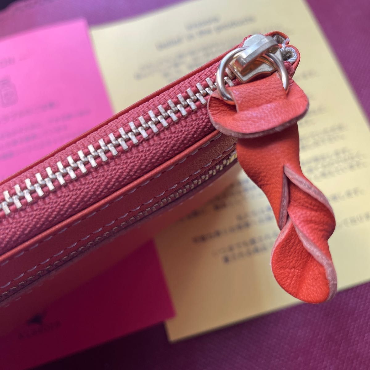 新品 未使用 kissora キソラ L字 ラウンドファスナー 長財布 レザー 薄型 大人気ブランド 日本製 ユニセックス 5