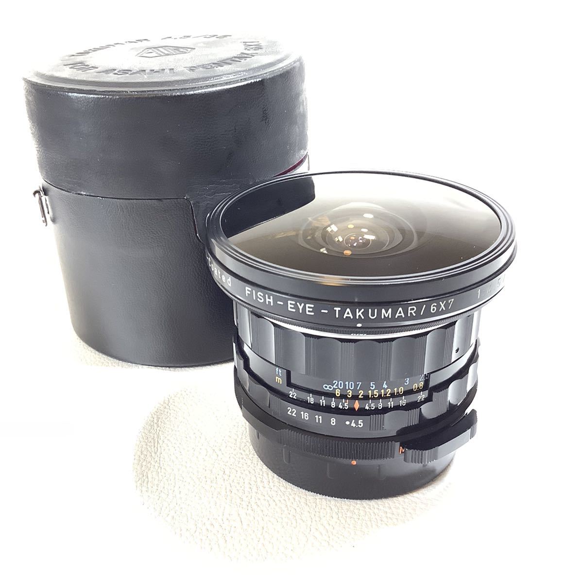 05☆PENTAX FISH-EYE TAKUMAR/6×7 35mm F4.5 防湿庫保管品 フィッシュ