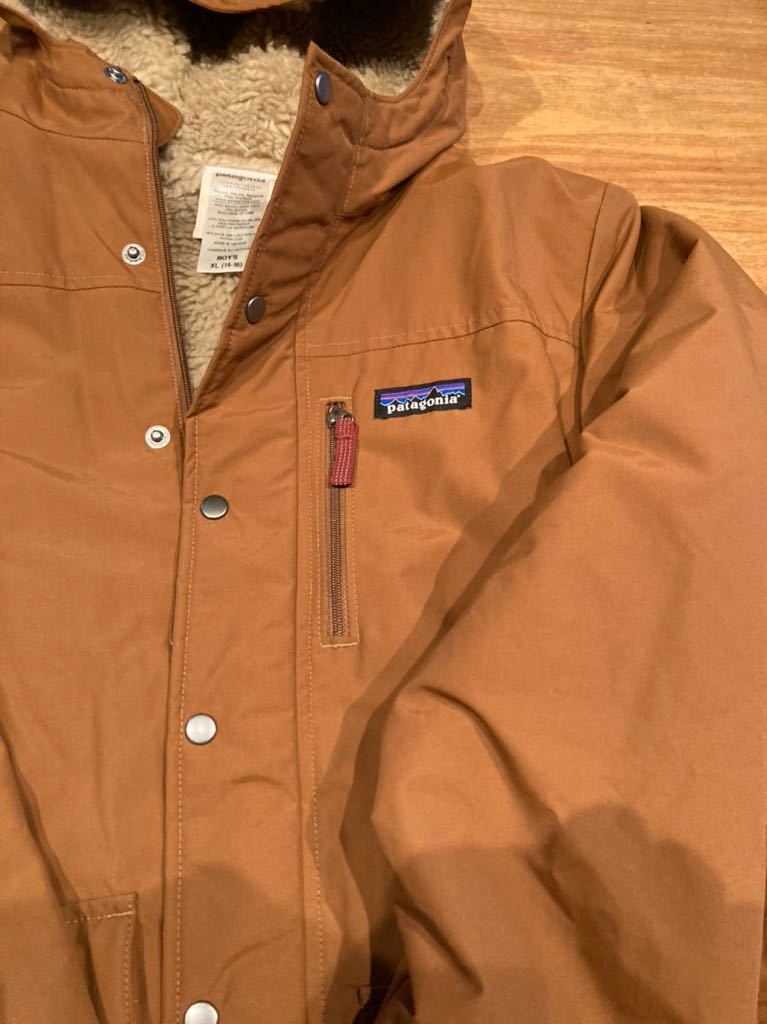 patagonia パタゴニア ボーイズインファーノジャケット 裏ボア ボーイズXL ライトブラウン