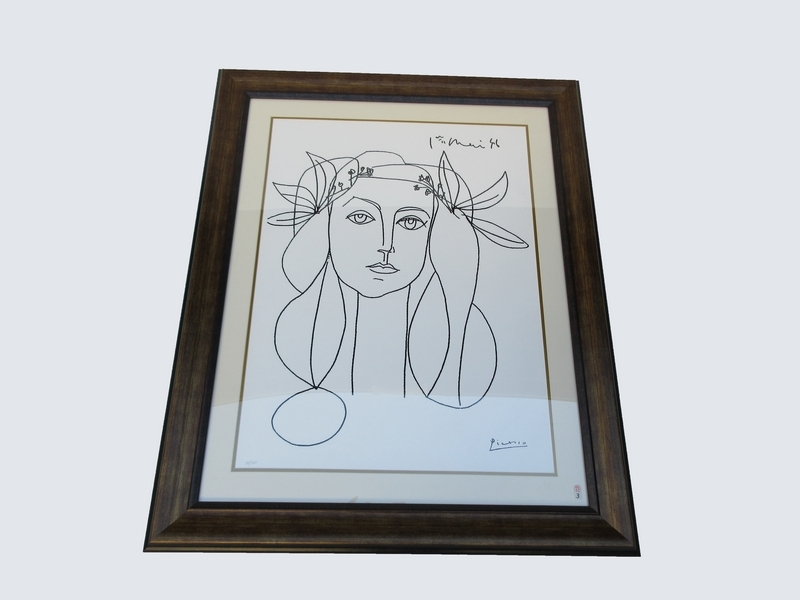 模写□ パブロ・ピカソ Picasso [ 抽象的な女性 ] リトグラフ 18/300