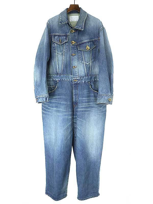 【祝開店!大放出セール開催中】 kolor カラー 22AW 13.5oz ALL IN ONE ヴィンテージ加工デニムオールインワン インディゴブルー サイズ:1 メンズ 男性用 【祝開店!大放出セール開催中】 kolor カラー 22AW 13.5oz ALL IN ONE ヴィンテージ加工デニムオールインワン インディゴブルー サイズ:1 メンズ 男性用