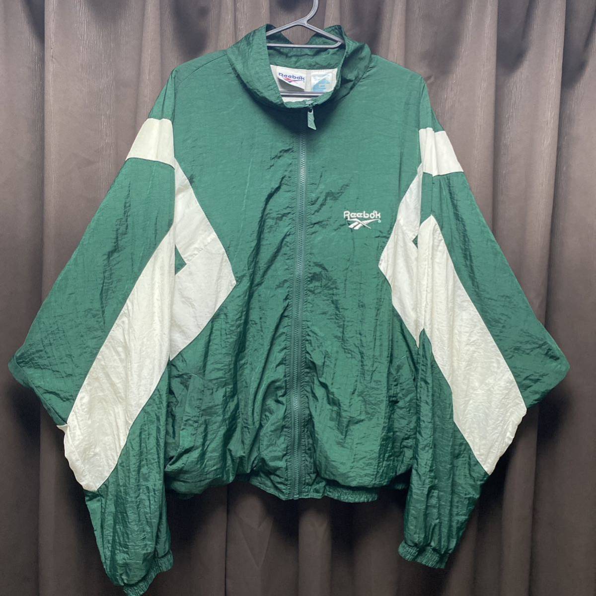 ヤフオク! - Reebok 90s ナイロンジャケット XL ダボ 緑