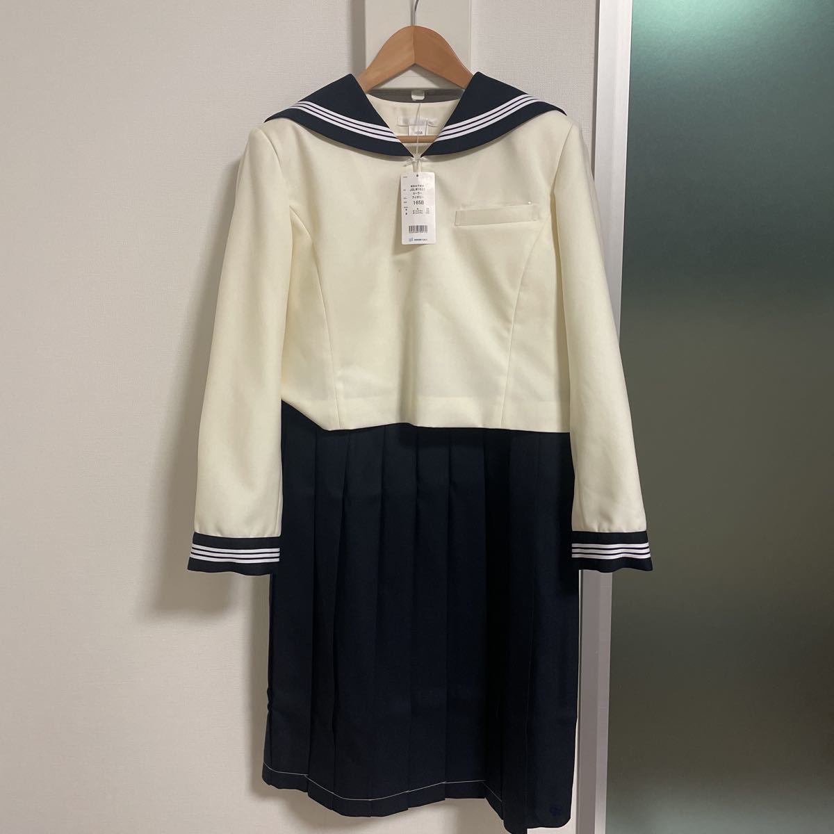 博多女子高校制服 冬セーラー服 未使用品 165B 大きめサイズ 橋本環奈の画像1
