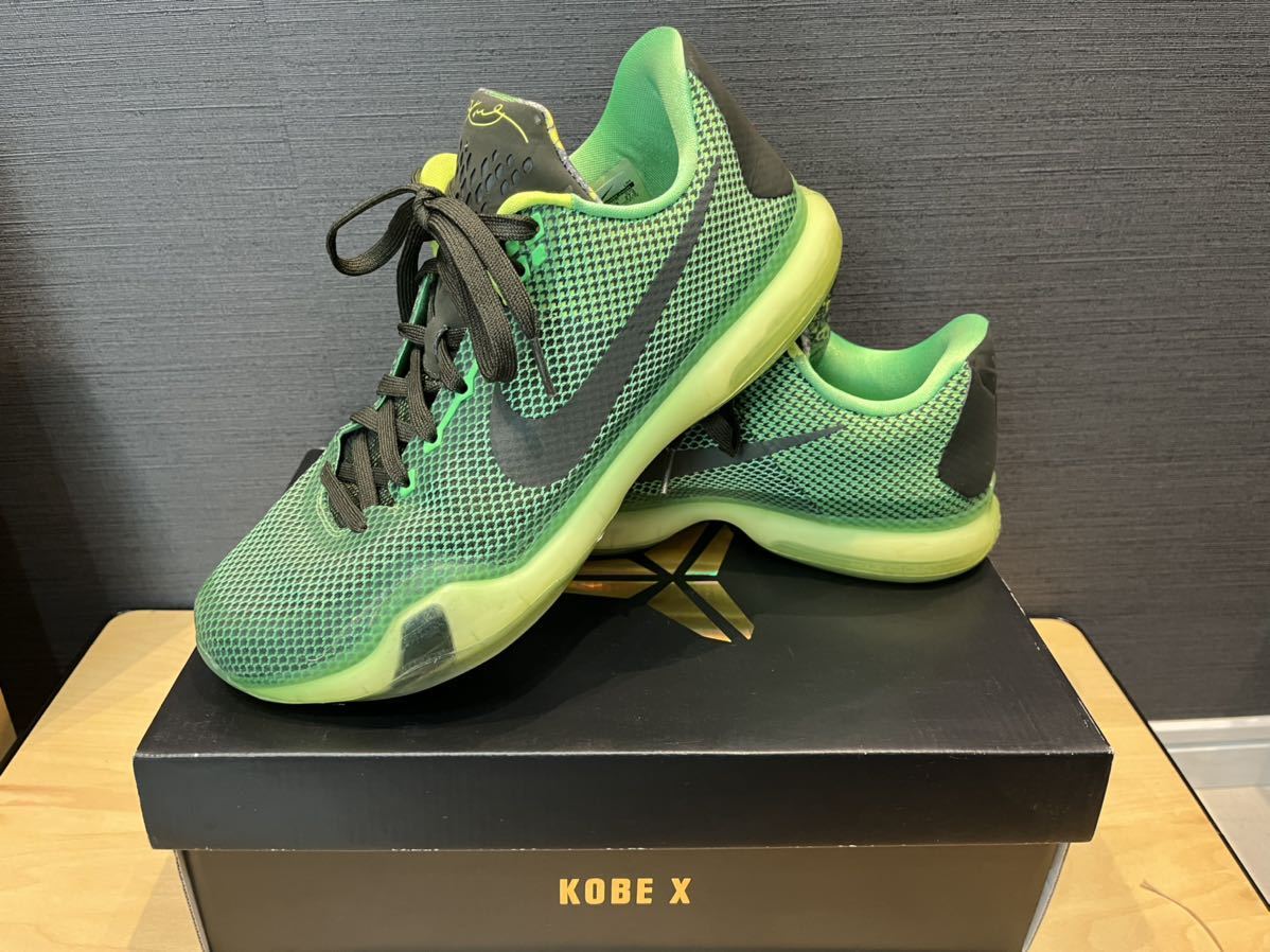 売れ筋商品 NIKE KOBE X ナイキ コービー10 ポイズングリーン グリーン