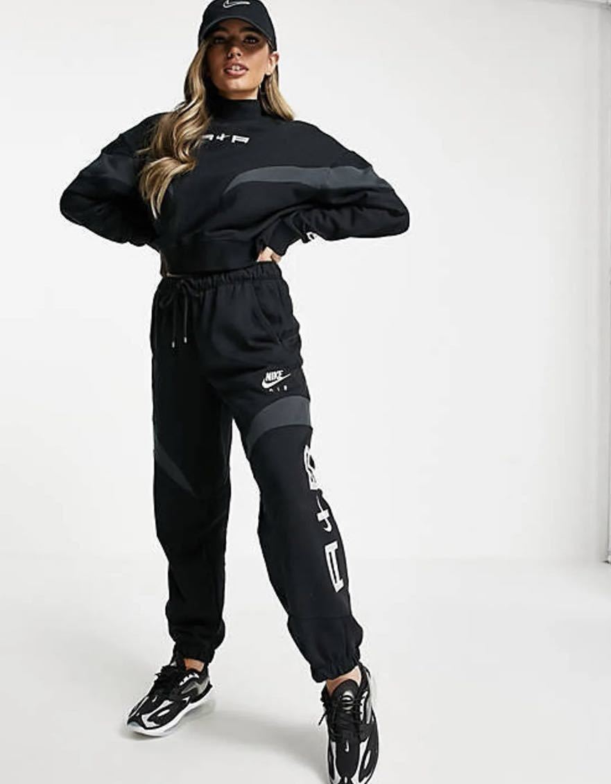 新品 NIKE セットアップ トレーナー&ジョガーパンツ ブラック M 送料無料 XL】新品 NIKE ナイキ ウィメンズ スウェット 上下セット