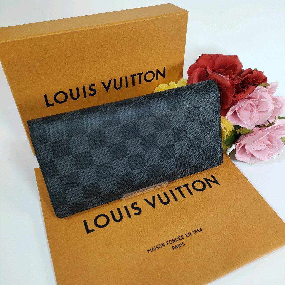 美品 LOUIS VUITTON ルイヴィトン 長財布 ポルトフォイユブラザ ダミエ