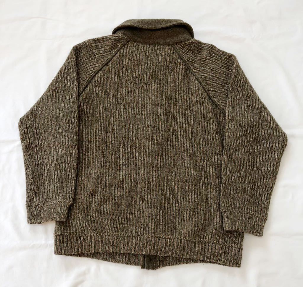 80s rito uomo vintage wool shawl collar cardigan made in italy ビンテージ ウール ショールカラー カーディガン モヘア ニット ネップ_画像3