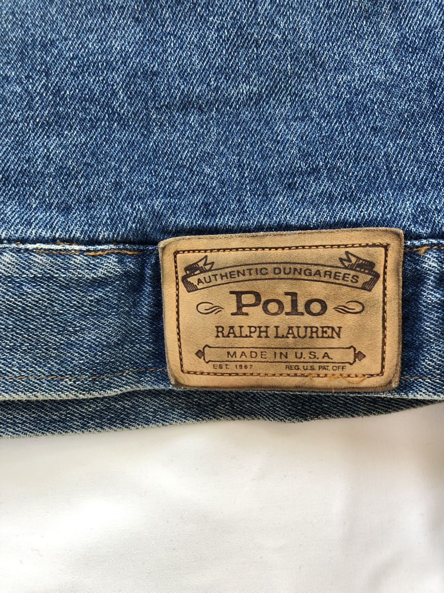 90s POLO by Ralph Lauren MADE IN USA ラルフローレン デニム ジャケット アメリカ製 ビンテージ RRL ダブルアールエル Levi''s Lee 80s_画像5