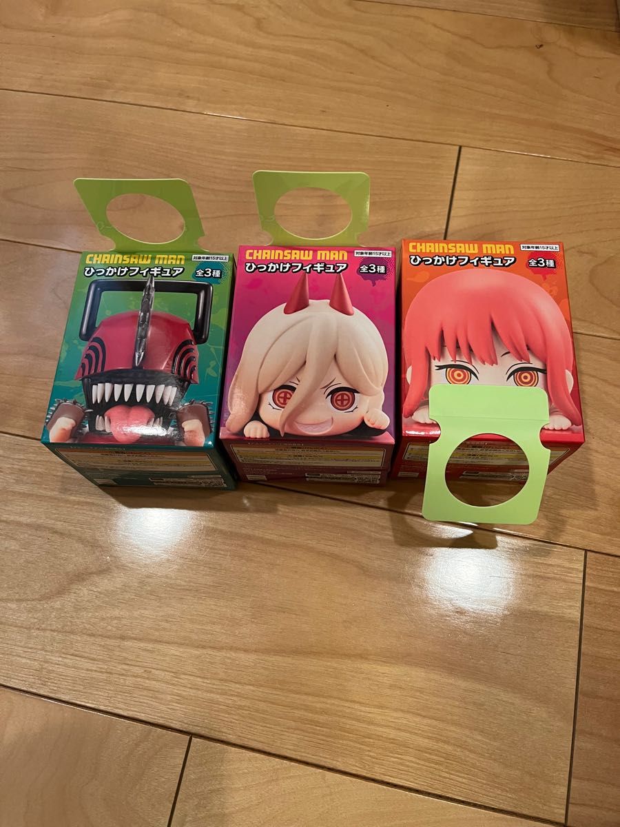 チェンソーマン ひっかけフィギュア チェンソーマン マキマ パワー 3セット チェンソーマン ひっかけフィギュア マキマ パワー チェンソー