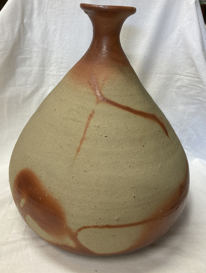 花入 備前焼ヒダスキ 下蕪花入 小山一草749 美術、工芸品 美術、工芸品
