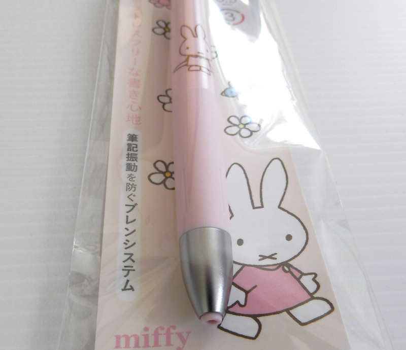 ミッフィー ブレン 3色 ボールペン ピンク 0.5mm クツワ ゼブラ miffy ディック・ブルーナ 絵本 うさぎ ウサギ 文房具 未使用 グッズ _画像4