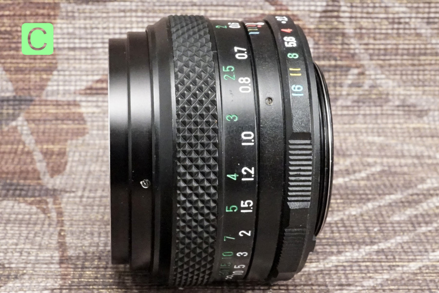 FUJI PHOTO FILM CO. (富士フイルム)　FUJICA製標準レンズ　FUJINON 55mm/f2.2（超美品/整備済）M42：前期型_距離環のトルクは普通、人により軽めです。