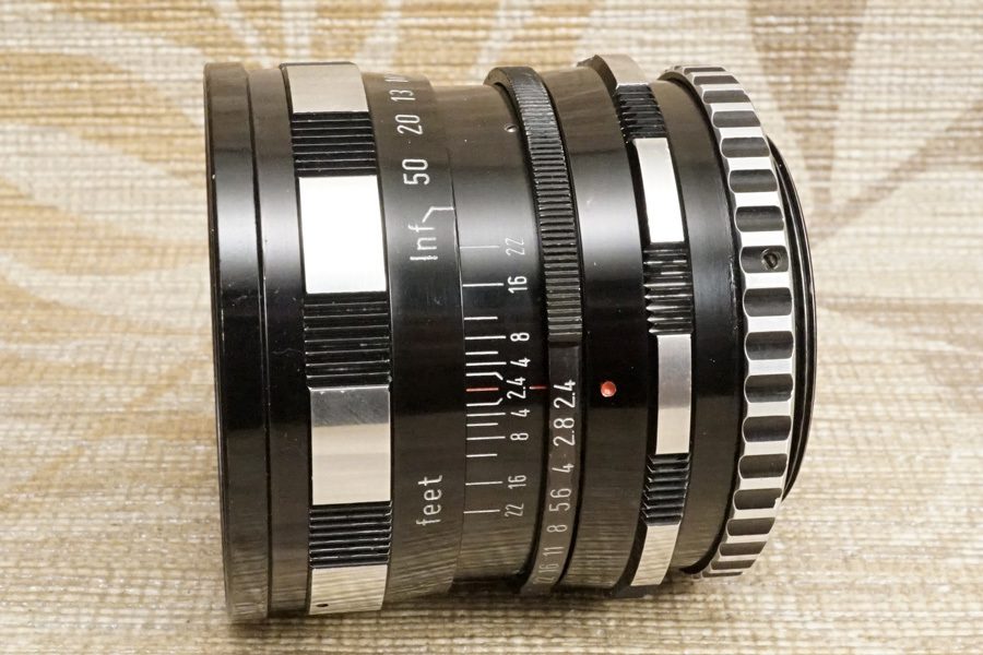 CORFIELD (コーフィールド)　旧西ドイツ製標準レンズ　LUMAX 50mm/f2.4 zebra（超美品/整備済）L39：低コントラストにつきジャンク扱い出品_距離環を回す時シットリ感漂う操作性が特徴
