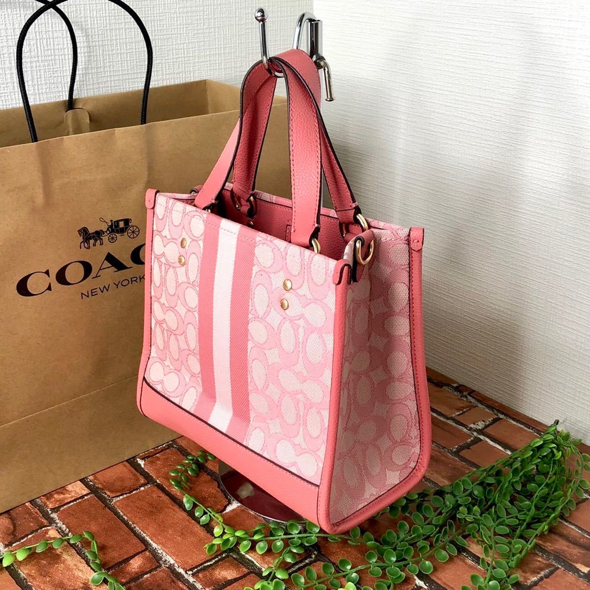 ≪新品≫COACH ハンドバッグ ショルダー 丸ロゴ ピンク（小）｜Yahoo