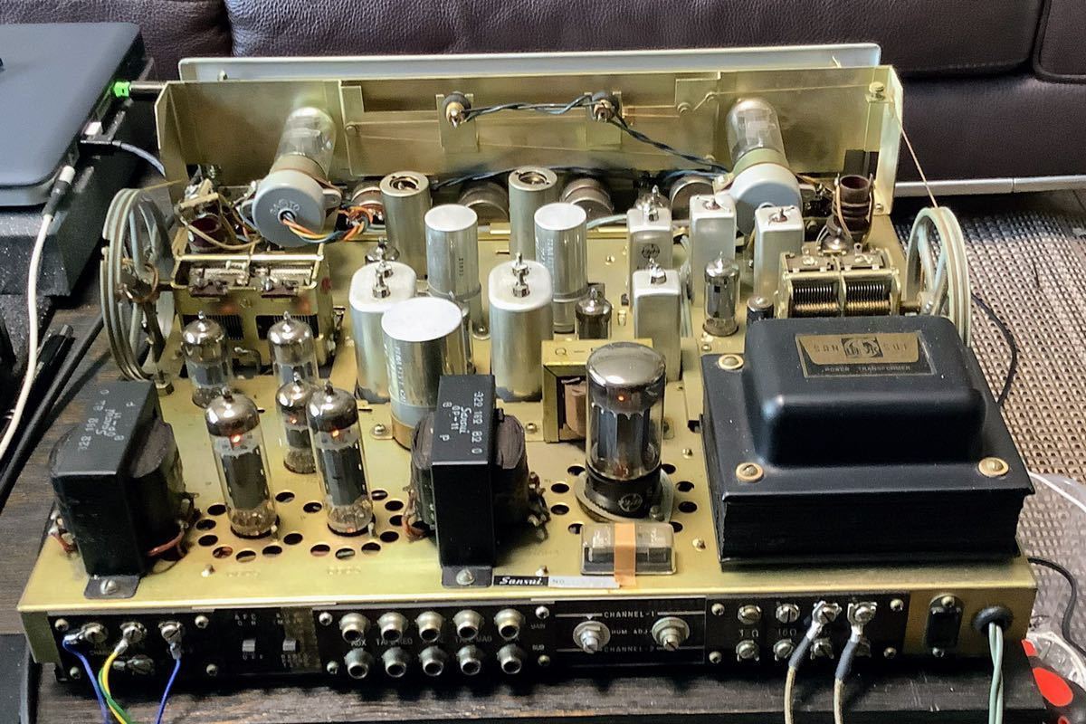 山水真空管HiFiレシーバーアンプSM 12 貴重品 山水真空管HiFiレシーバーアンプSM 12 貴重品