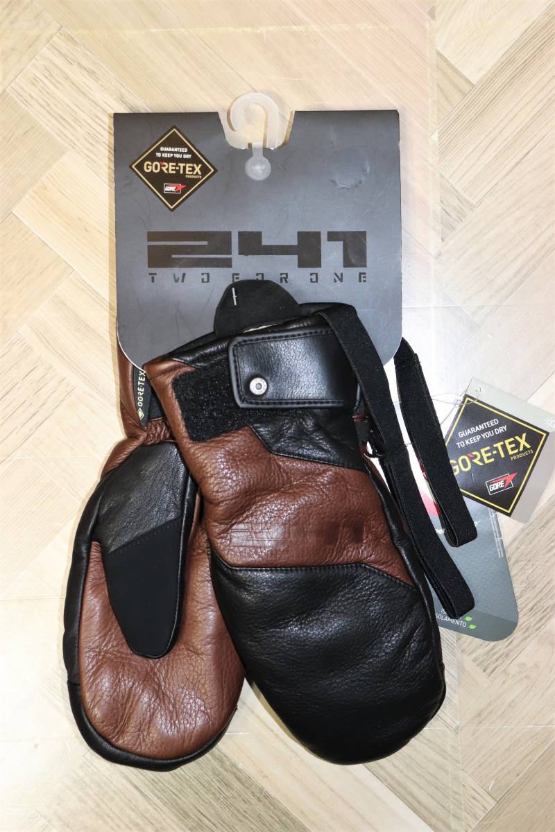 送料無料 特価即決【未使用】241 TWO FOR ONE ★ 241-GORE-TEX レザーミトン (L) ★ ゴールドウイン ゴアテックス グローブ 手袋 MB8900_画像2