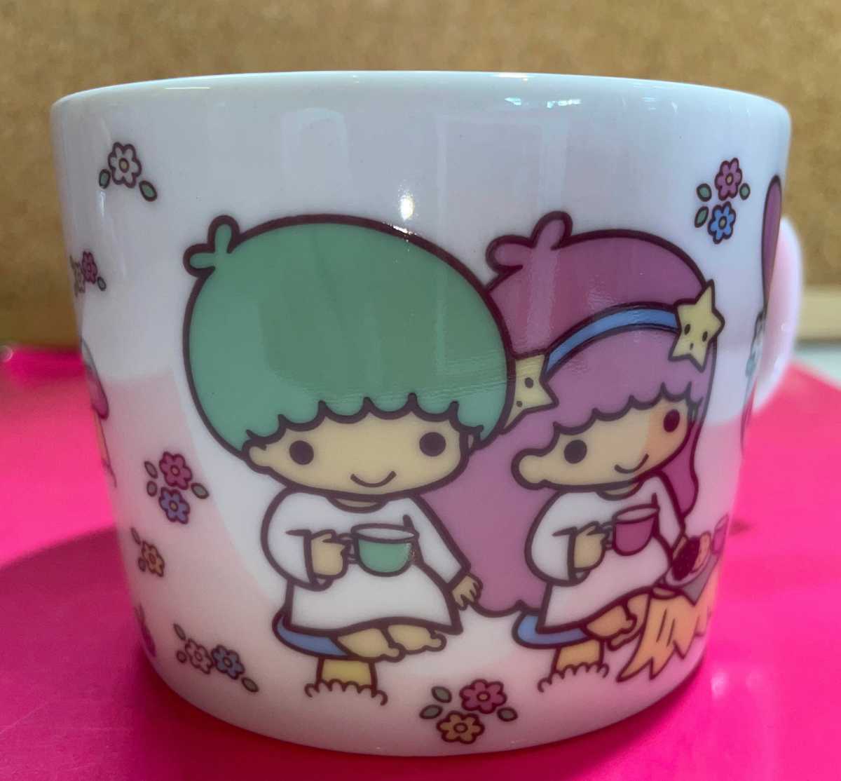  rare 2015! * Sanrio [ My Melody & Little Twin Stars ] * mug ki Kirara * ceramics and porcelain not for sale unused 