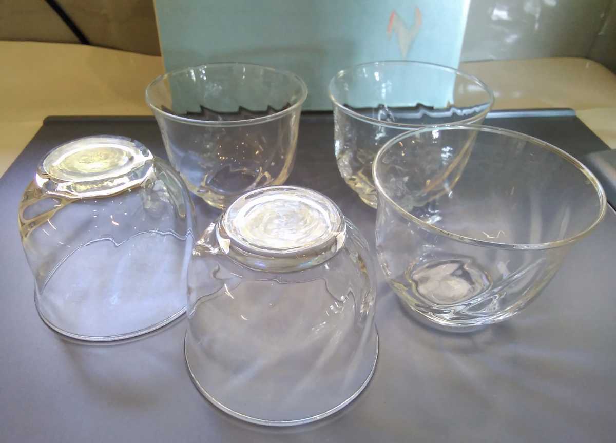 モール冷茶 ５客セット ◆ガラス器 冷茶グラス◆ 日本製 グラス コレクション 未使用_画像7