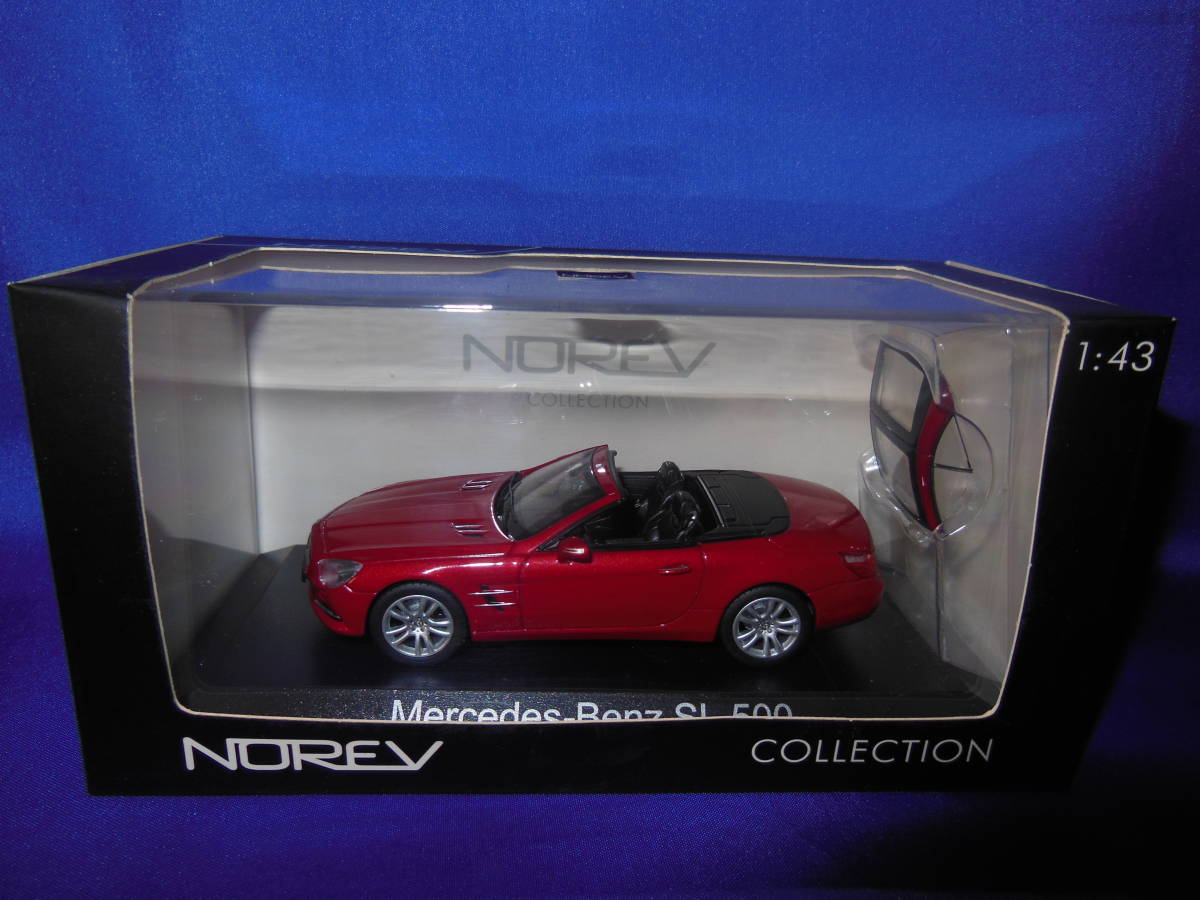 1/43　入手困難　NOREV　メルセデスベンツ　Mercedes-Benz　SL500　ハードトップ仕様　レッドメタリック　2012年　ノレブ