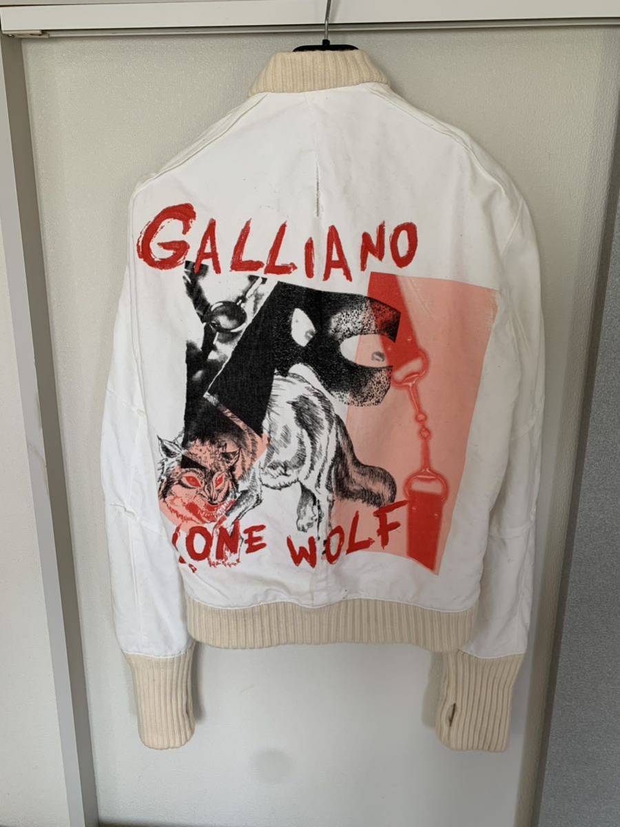 Jhon Galliano ジャケット 46 ジョンガリアーノ 狼オオカミWOLF_画像1