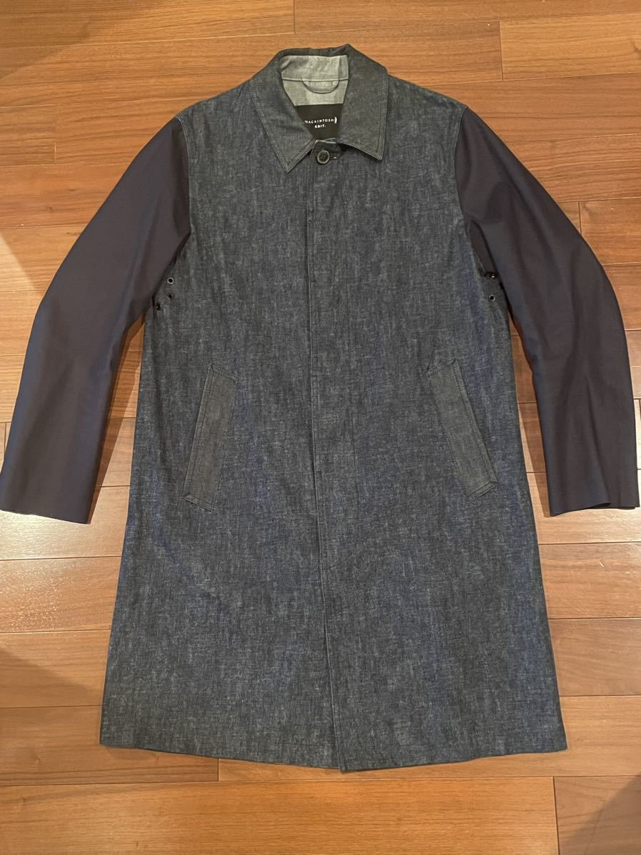 Mackintosh マッキントッシュ 切り替えコートネイビー 38 edurbesa.gov.co