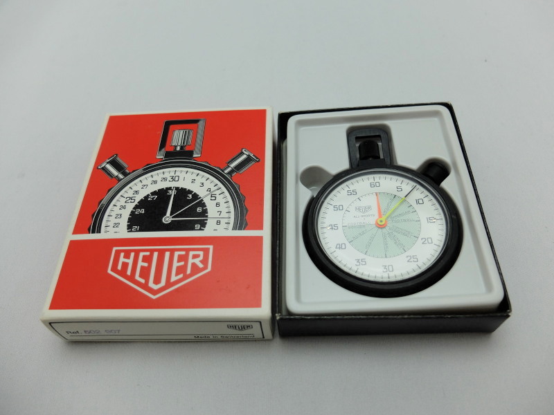  Heuer stopwatch all sport 502.907 unused 