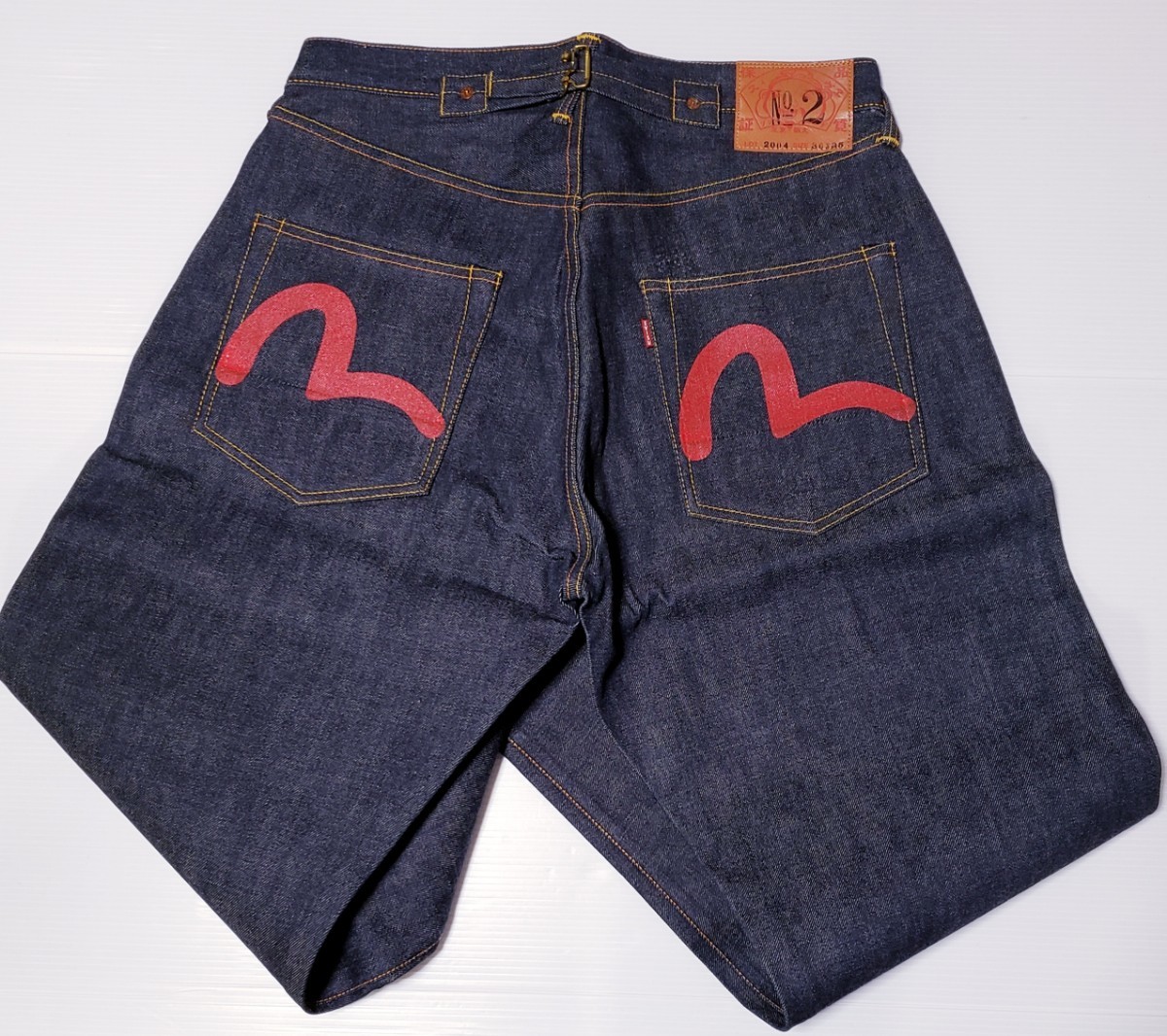 EVISU エヴィスジーンズ NO 2 LOT2004 36インチ シンチバック EVISU エヴィスジーンズ NO 2 LOT2004 36インチ シンチバック