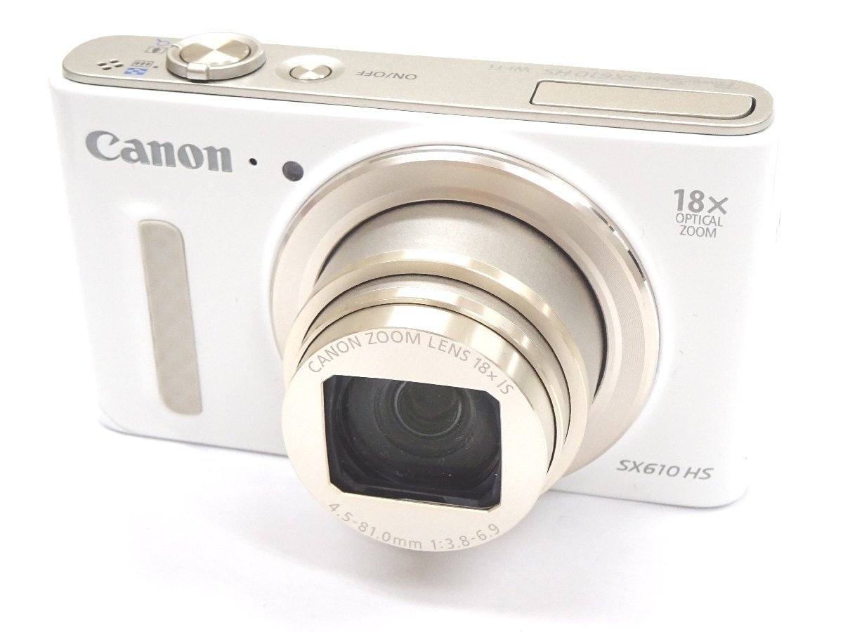 美品】Canon POWERSHOT SX610 HS WH デジカメ-