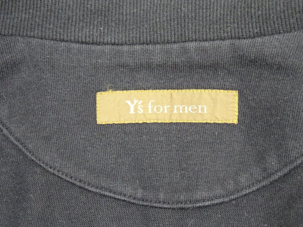 90s ワイズフォーメン Y's for men ジップアップ ブルゾン スウェット ポケット ブラック ワイド【ヴィンテージ】ヨウジヤマモト