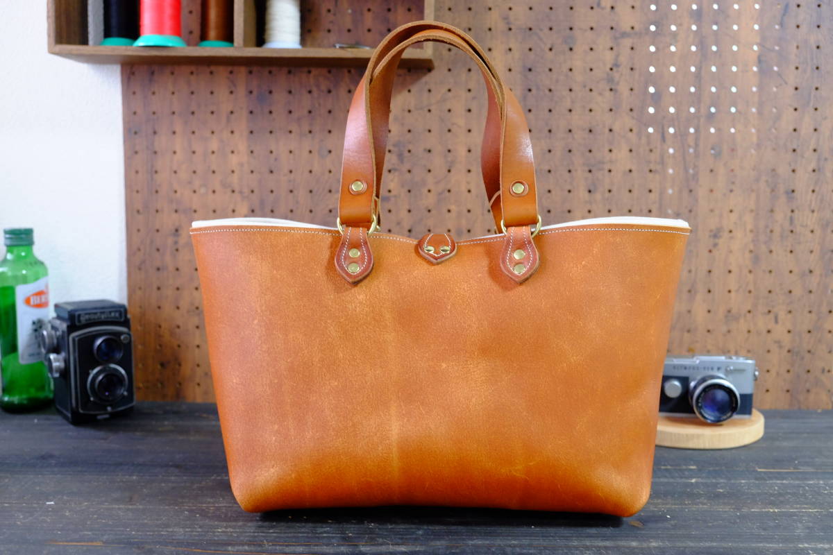 90%OFF!】 柔軟で上質な レザートートバッグ ダークブラウン Lサイズ