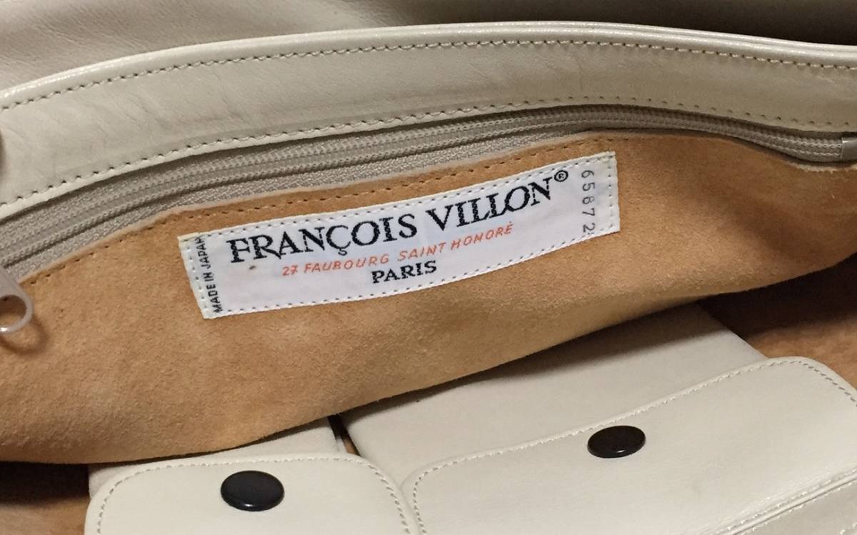 no10010 FRANCOIS VILLON フランソワヴィヨン 日本製 本革 レザー 肩掛けショルダー バッグの画像9