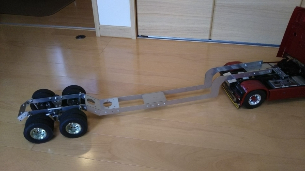1/14 トレーラー 回送車 フレームのみ 自作用 出品物は画像6.7.8.9.10