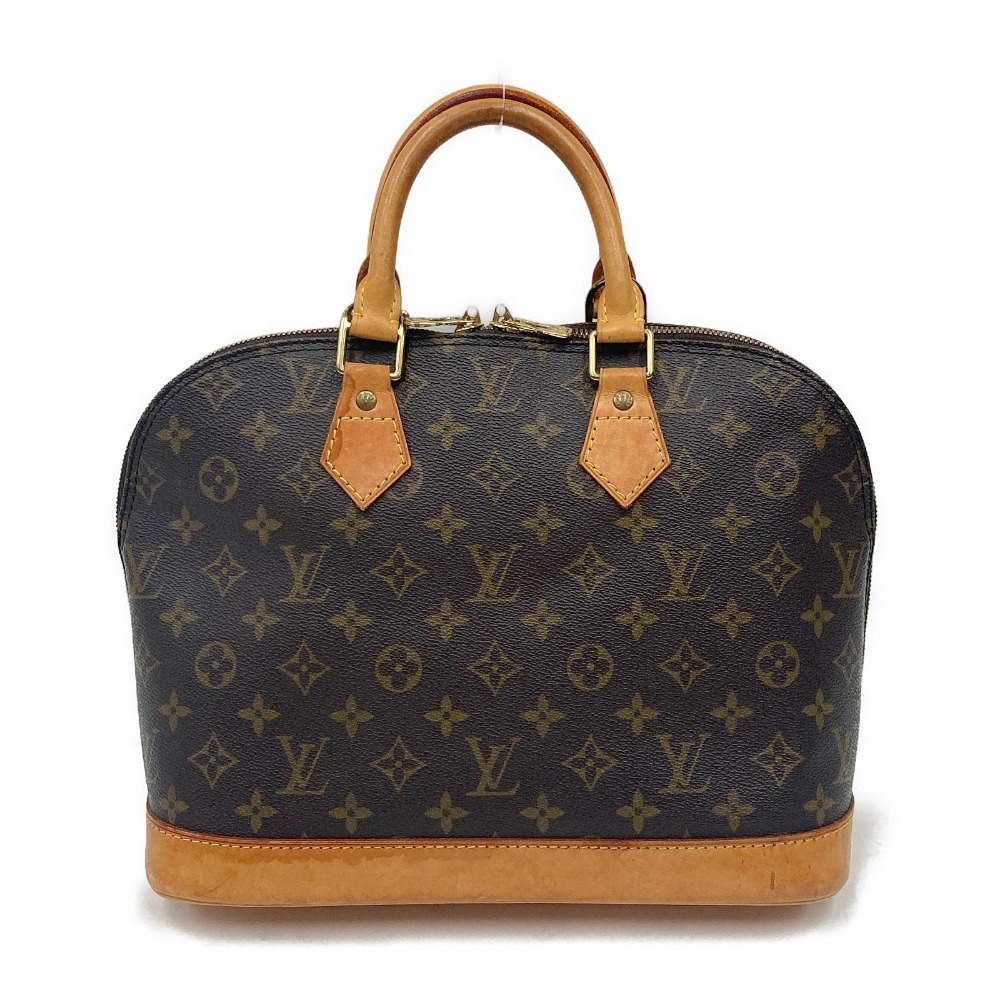 〇〇 LOUIS VUITTON ルイヴィトン モノグラム アルマ 布袋付 ショルダーストラップ付 ハンドバッグ M51130 ブラウン やや傷や汚れあり_画像1