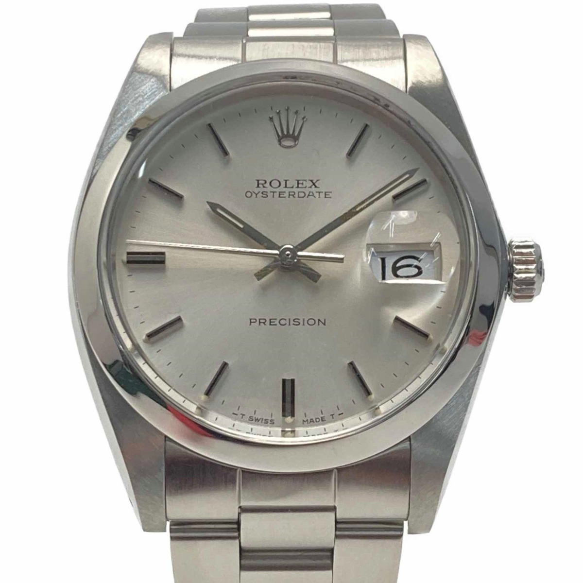 ☆☆ ROLEX ロレックス オイスターデイト プレシジョン 6694 シルバー 手巻き メンズ 腕時計 やや傷や汚れあり