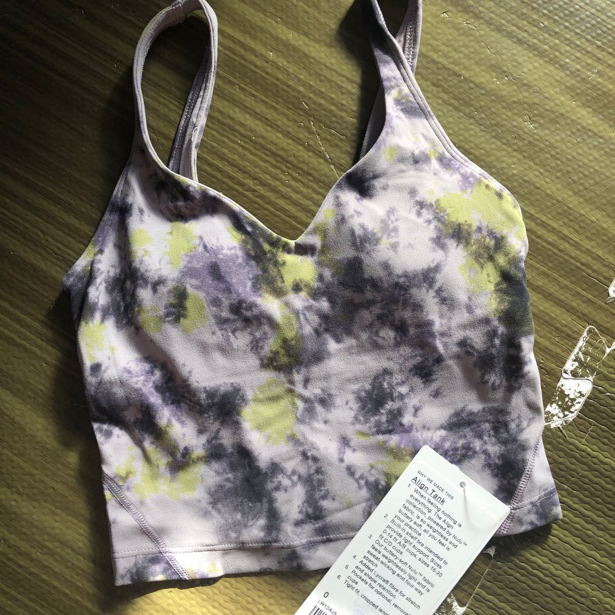 Lululemon ルルレモンalign Tank 一体型ヨガブラ　パット付き　タンクトップ新品タグ付き　size0 スポーツブラ