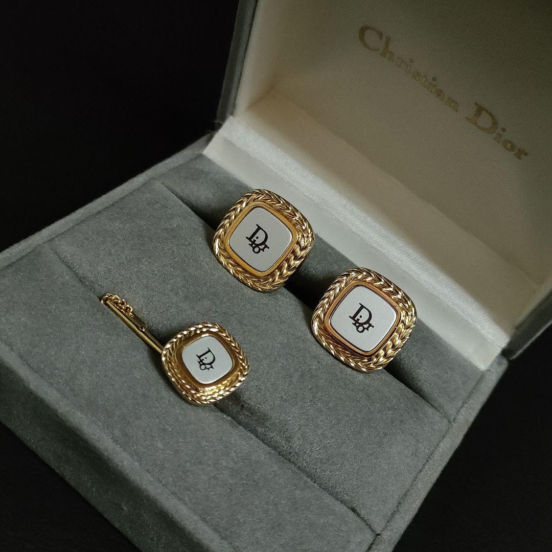 Christian Dior カフス タイタックピン セット-connectedremag.com