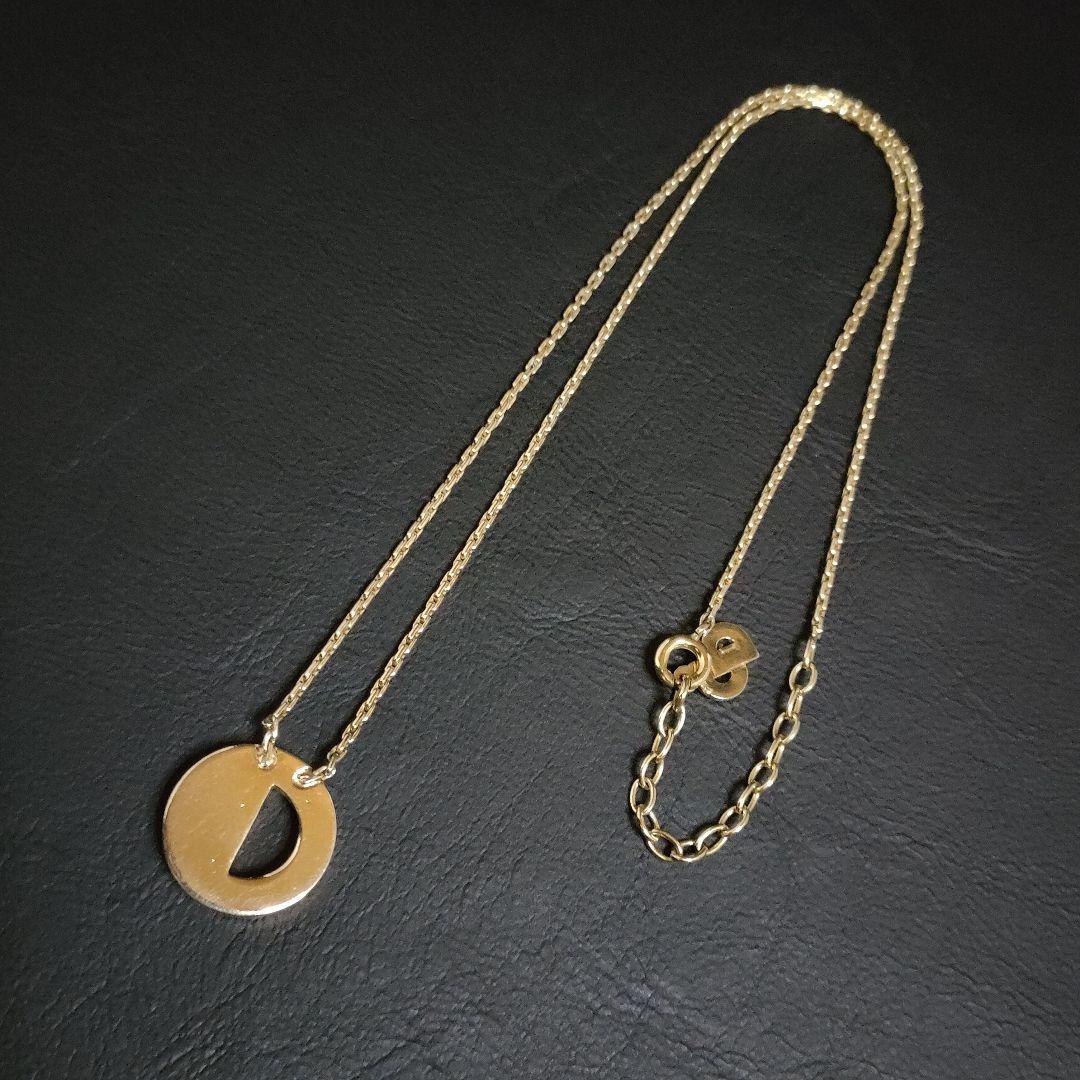 美品】Dior ディオール ネックレス CDロゴ サークル ラインストーン