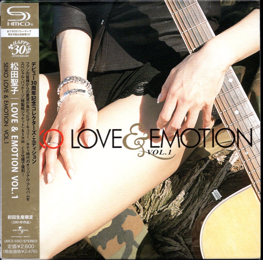 【中古CD】松田聖子/LOVE&EMOTION VOL.1/紙ジャケット仕様/SHM-CD/2010年盤/限定盤_画像1
