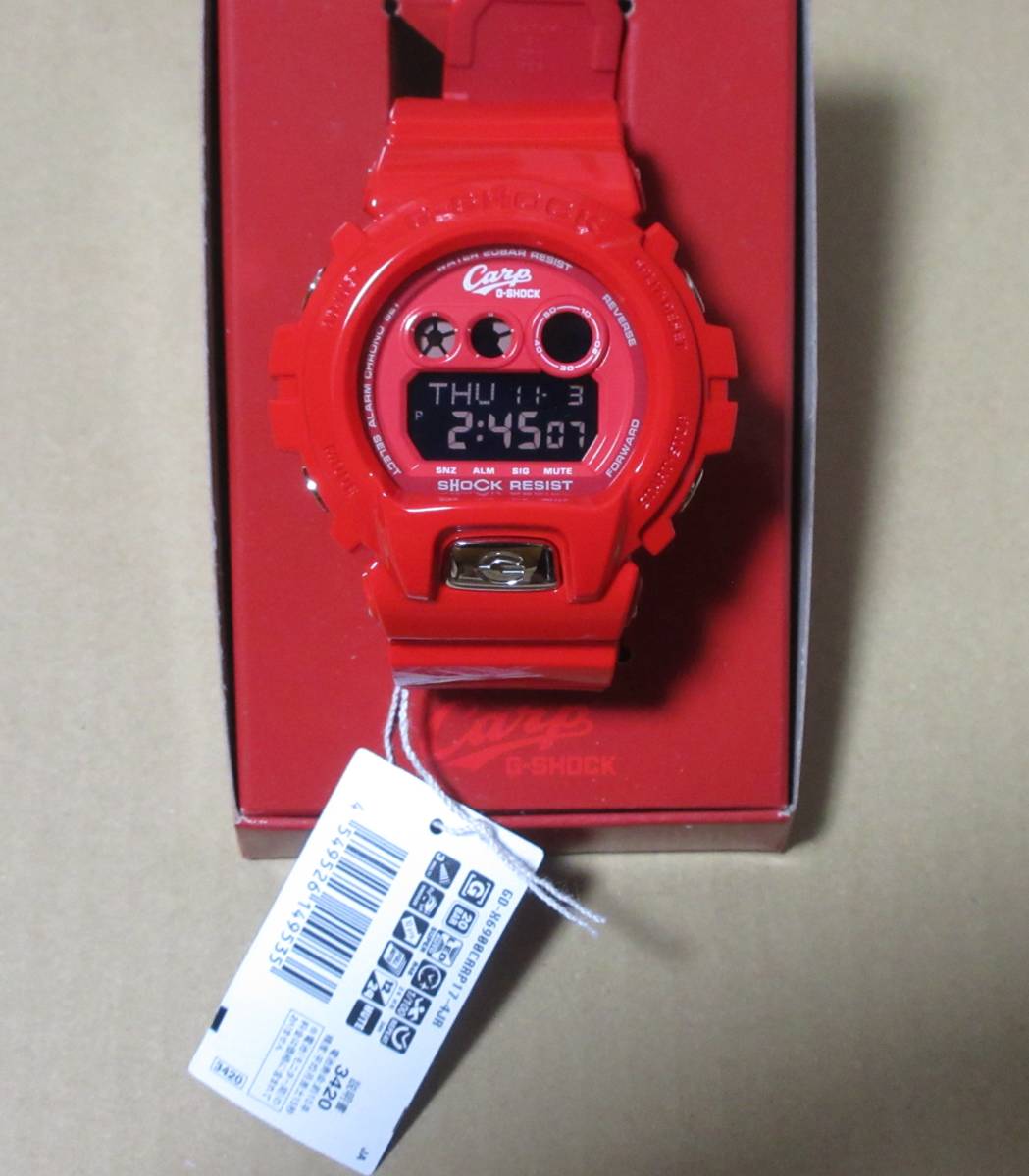 国内正規品　CASIO　G-SHOCK　DW-6900CARP-4JR　広島カープ　コラボモデル 10th ANNIVERSARY 2017 カシオ 広島東洋カープ プライスタグ付き_画像1