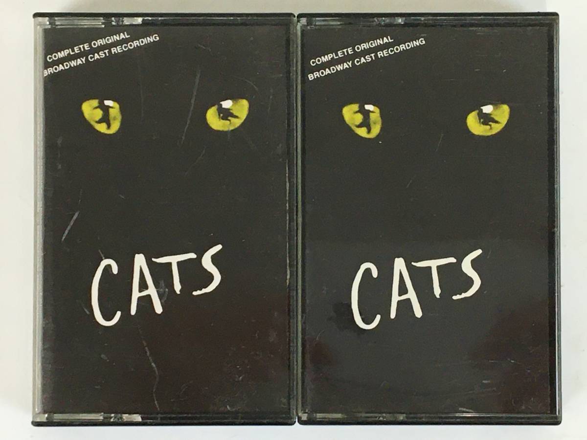 ■□L600 CATS キャッツ COMPLETE ORIGINSL BROADWAY ANDREW LLOYD WEBBER アンドリュー・ロイド・ウェバーカセットテープ 2本組□■_画像1