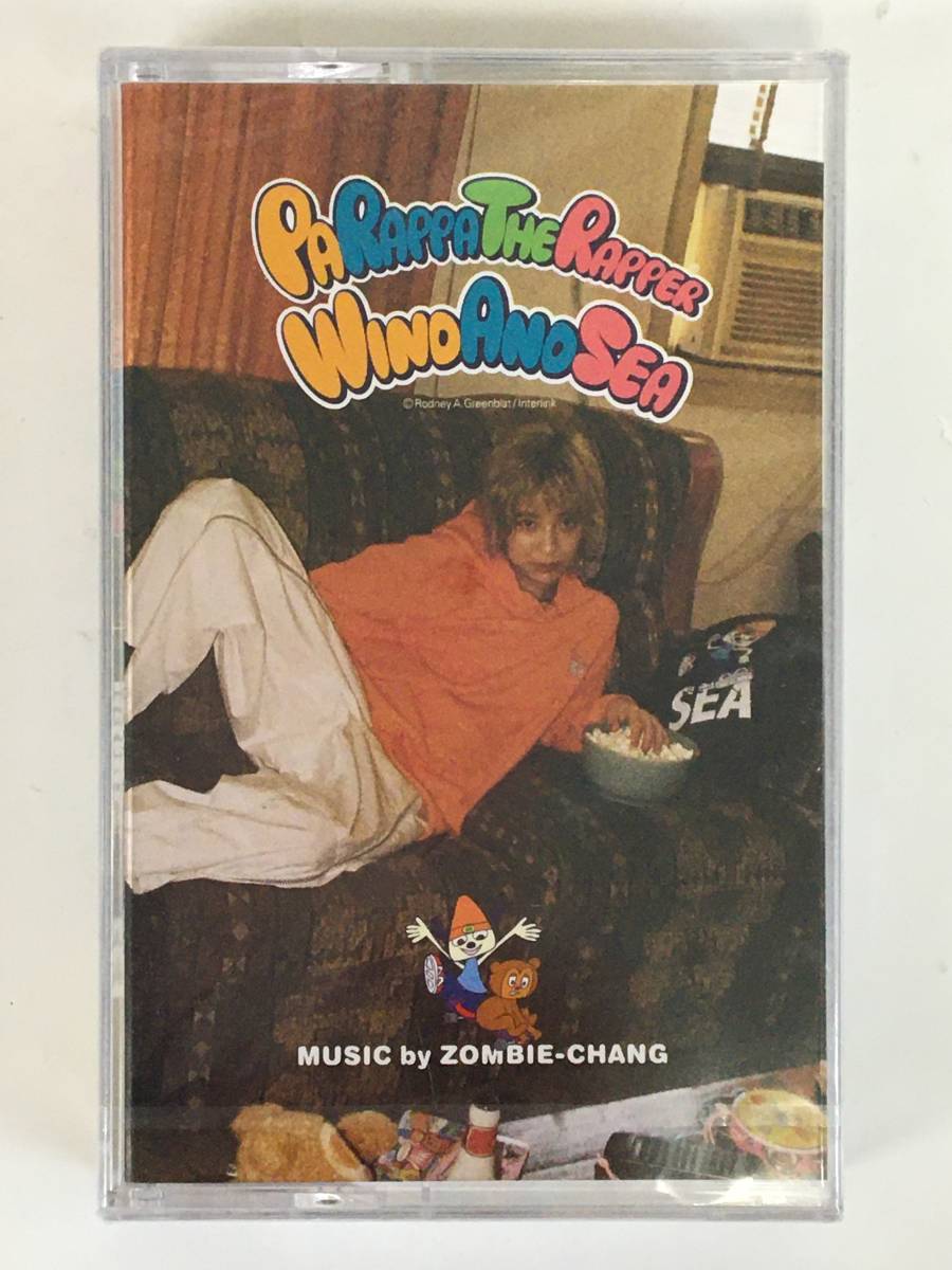 #*L250 not for sale unopened PARAPPA THE RAPPER PaRappa The Rapper WIND AND SEA MUSIC by ZOMBIE-CHANG cassette tape *#