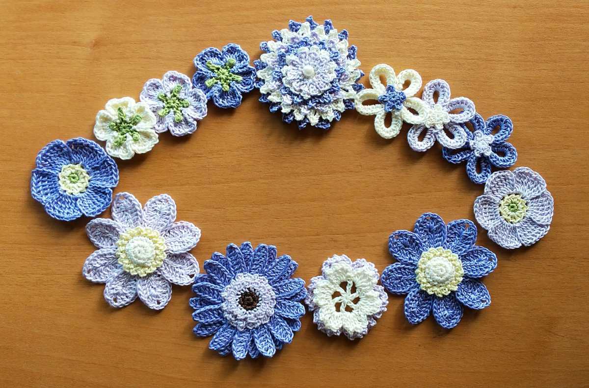 ☆ハンドメイド☆お花のモチーフ　13個☆_画像2