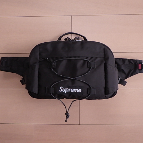 17SS Supreme シュプリーム Waist Bag ウエストバッグ バッグ BOX LOGO ボックスロゴ (ブラック黒)GGSC