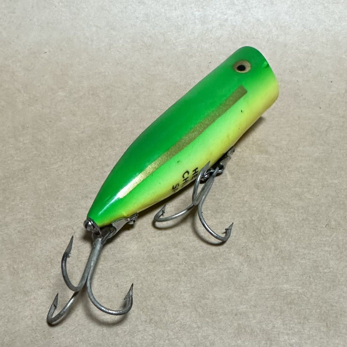 超希少 縦割れ吹き目 old heddon chugger spook オールド ヘドン チャガースプーク / fenwickフェンウィック abuアブ balsa50バルサ50 umco_画像8