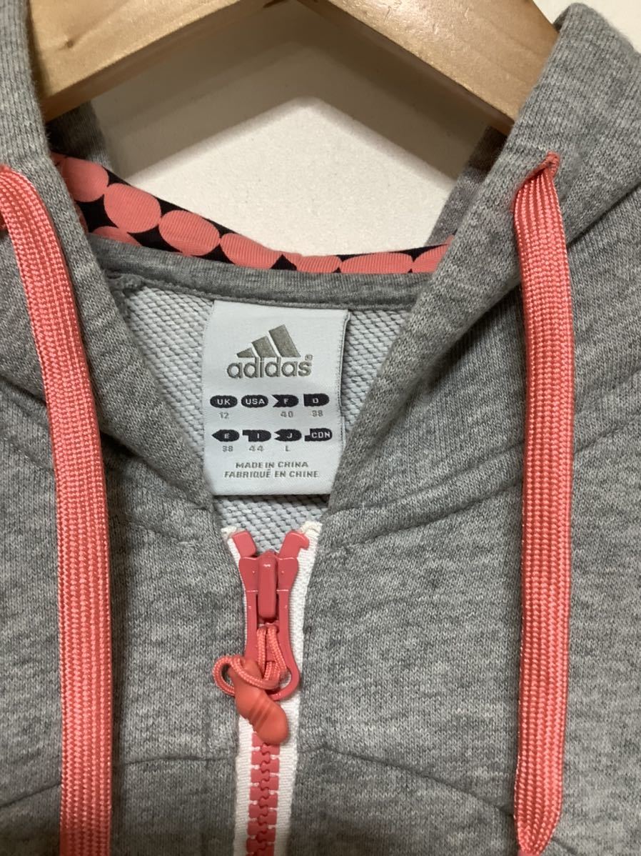 ko1101 adidas Adidas полный Zip Parker тренировочный Parker f-tiL серый спорт Street climalite