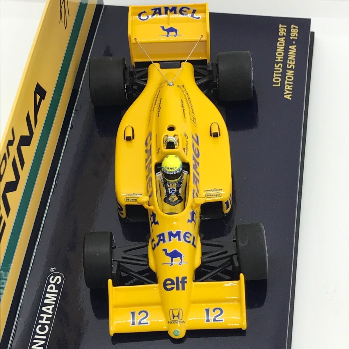 1/43 キャメル ロータス ホンダ 99T A セナ 1987 タバコカスタム 1/43 キャメル ロータス ホンダ 99T A セナ 1987 タバコカスタム