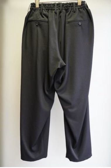 YOHJI YAMAMOTO シワギャバ ゴム紐パンツ ヨウジヤマモト サイズ3 黒