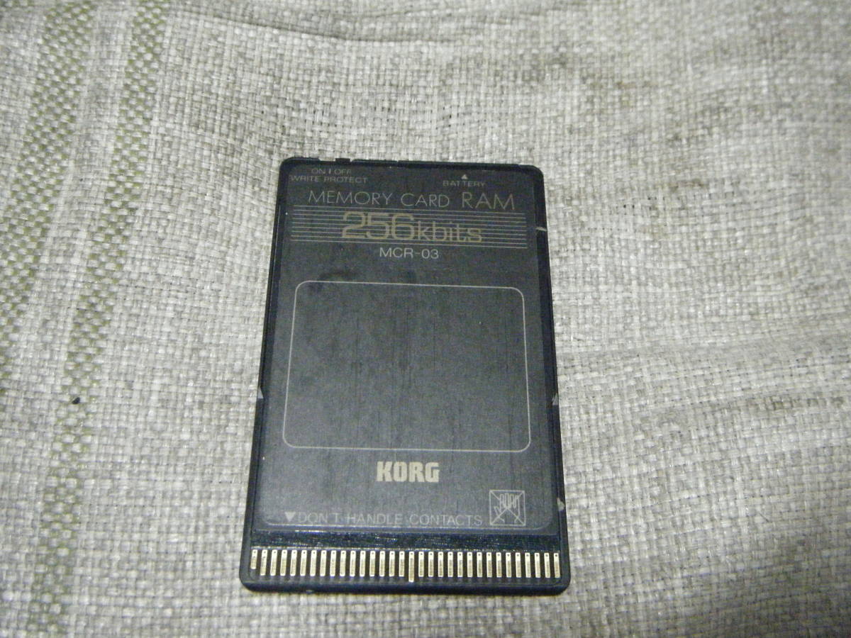 KORG メモリーカード RAM MCR-03 256kbits Yahoo!オークション - KORG MCR-03 256 Kbits MEMORY CARD RAM